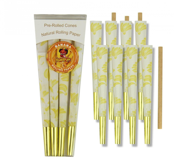 Конусы Honey Puff KS Banana 8шт - Бренд Honey Puff - Магазин ТОПовых приборов и аксессуаров для  курения  bongstore.ru
